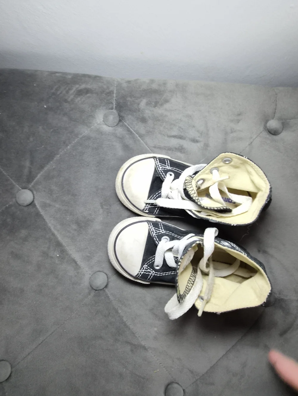 Converse Kids Black and White High-Top Sneakers 7